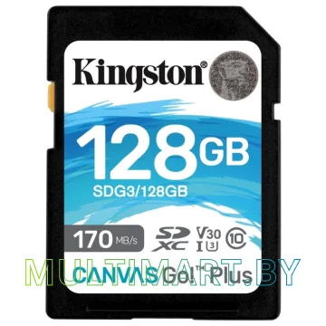 Карта памяти Kingston Canvas Go! Plus SDXC 128GB